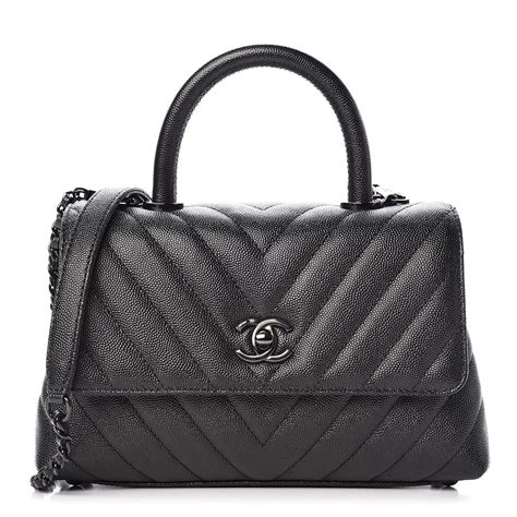 chanel caviar chevron|CHANEL Caviar Lizard Chevron Quilted Mini Coco Handle Flap .